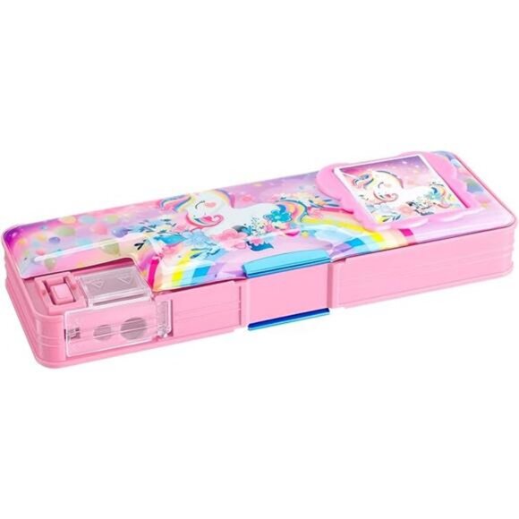 Henoyso Multifunctional Pencil‎ Box for Girls Unicorn Pencil Case with - Picture 7 of 7